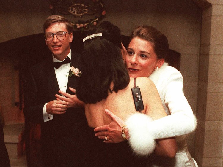 Bill Gates và vợ khi trẻ