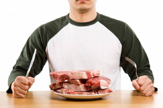 ăn nhiều thịt để bổ sung protein